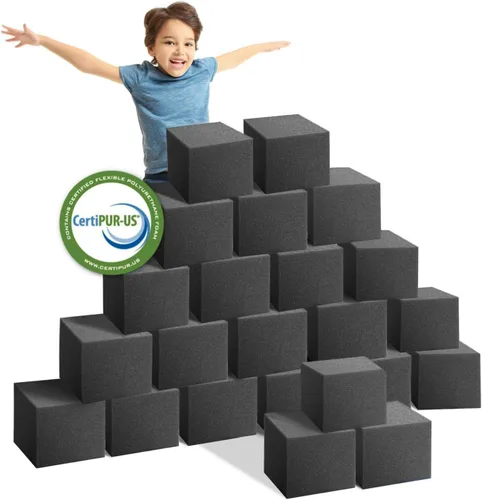 Vista 2 de RaceCityFoam Foam Pits Cubes/Blocks (108pcs) High Density Foam Pit Cubes Blocks, Multiple Size Available, Multiple Colors Available, Made in USA
