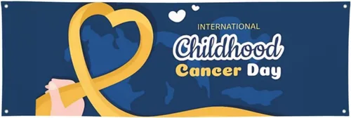 Vista 19 de Cartel del mes de concientización sobre el cáncer infantil de 24 x 71 pulgadas, decoraciones para porche, patio, tapiz de fondo, suministros