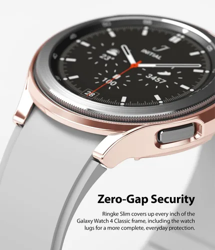 Vista 5 de Ringke Funda delgada [paquete de 2] compatible con Galaxy Watch 4 Classic de 1.811 pulgadas, reloj 4 bisel [solo marco] cubierta dura