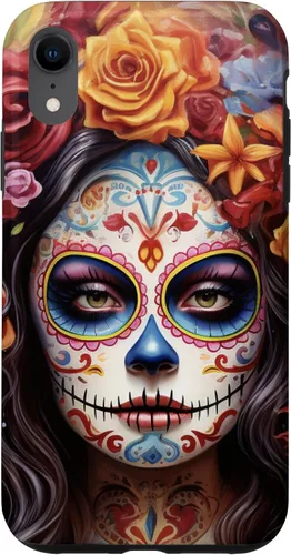 Vista 24 de iPhone 16 La Catrina Mujeres Dia De Los Muertos Latina Sugar Skull Case