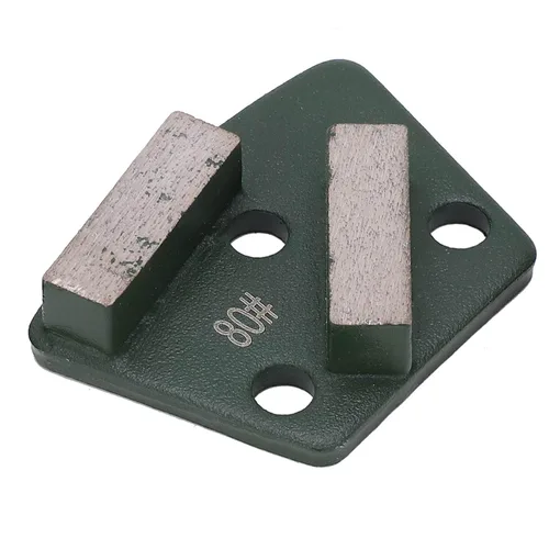 Vista 9 de Estink 3 piezas Trapezoidal de pulido de pisos de hormigón trapezoidal, grano 80 2 dientes largos, compatible con amoladoras de piso y amoladoras