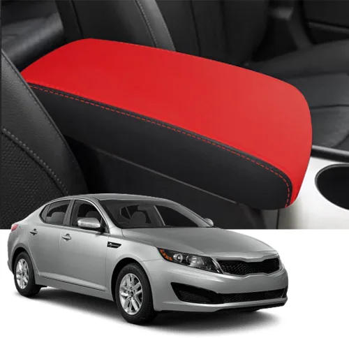 Vista 11 de Blazeray para Kia Optima 2016-2020 Funda para el reposabrazos de la consola central, de piel, antiarañazos, impermeable, protector de reposabrazos