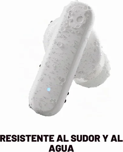 Vista 4 de Skullcandy Smokin' Buds Auriculares Inalámbricos, Auriculares Bluetooth, Ajuste de Aislamiento de Ruido, Hasta 20 Horas de Batería, IPX4 Resistente