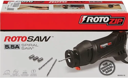 Vista 7 de Rotozip ss355 – 10 5,5 Amp alta velocidad espiral sistema de sierra con 2 accesorios