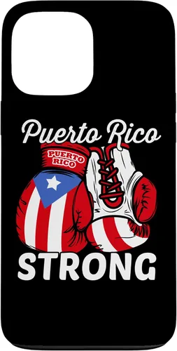 Vista 24 de Guantes de boxeo con la bandera de Puerto Rico para iPhone 16 Boricua Puerto Rican Pride Case