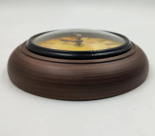 Vista 4 de Reloj de pared de madera de tamaño pequeño, perfecto para sala de estudio, oficina y reloj de regalo