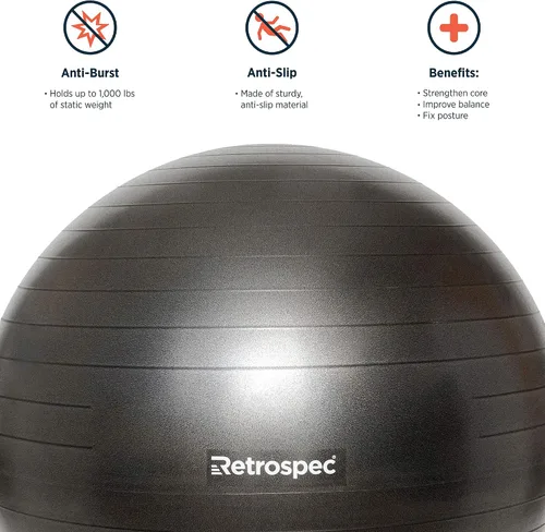 Vista 4 de Retrospec Bola de ejercicio Luna Azul Océano 2020