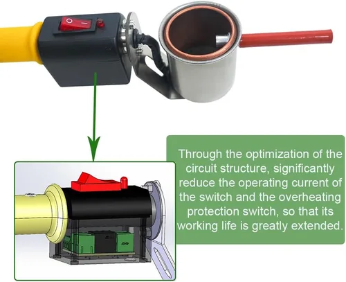 Vista 5 de Vaporizador de ácido oxálico, ácido oxálico atomizando equipo de apicultura para el tratamiento de ácaros de la colmena para abejas 12V 180W