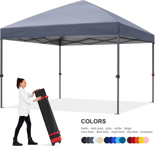 Vista 61 de ABCCANOPY Tienda de campaña desplegable de 10 x 10, protección contra la Beige