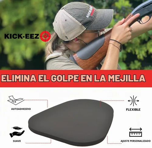 Vista 2 de KICK-EEZ Cheek-EEZ Protector de Mejilla Grueso Almohadilla de Retroceso y Apoyo para Escopeta o Rifle