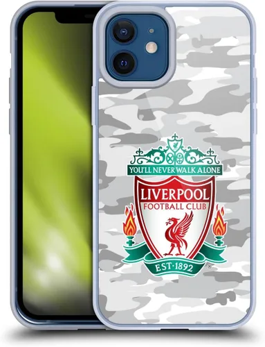 Vista 171 de Head Case Designs Funda de gel con licencia oficial del Liverpool Football Club Away Colourways Crest Camou [protección de grado militar] compatible