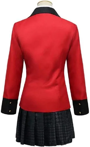 Vista 2 de Yumeko Jabami Cosplay Anime Twin Yomoduki Runa Uniforme Grils Cosplay Uniforme Escolar