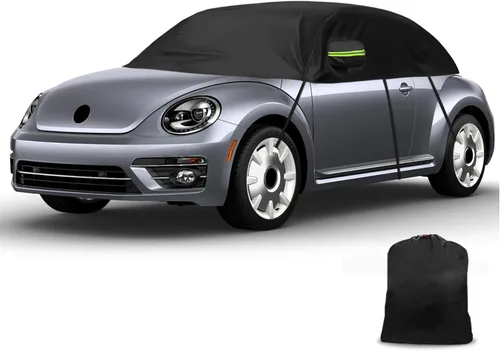 Vista 11 de Cubierta de media funda de automóvil compatible con Chevrolet Camaro 2010 2023, cubierta de parabrisas de invierno con cubierta de espejo lateral