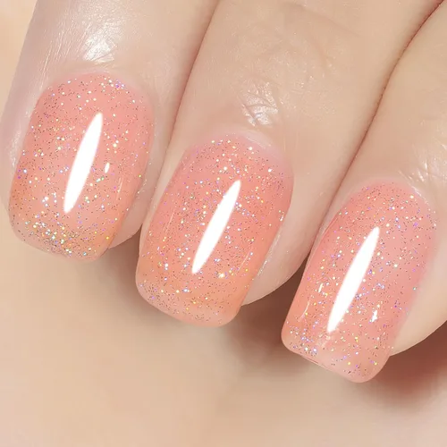 Vista 13 de YTD Likomey Esmalte de uñas de gel azul gelatina, 49.2 ft, translúcido transparente de pigmento fino, gel de uñas UV, manicura y pedicura