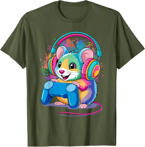 Vista 31 de Mouse Gaming Animal Video Games Funny T-Shirt