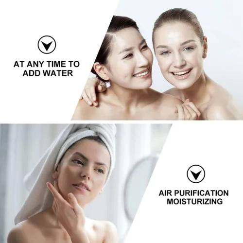 Vista 5 de Healifty Mini humidificador facial facial Mister Ionic Face Humidifier Diseño de dibujos animados Portátil Carga USB Piel Hidratante para Viajes