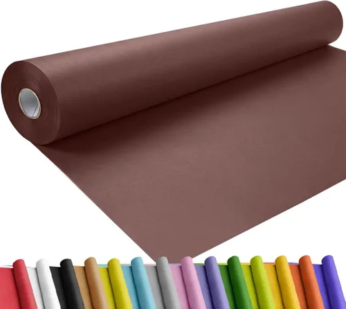 Vista 27 de SMART&CASUAL Papel de regalo negro de 17.8 x 760 pulgadas (63 pies) de papel kraft para regalo, tablón de anuncios, ramos, flores, niños, embalaje