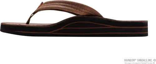 Vista 2 de Rainbow Sandals Cuero de lujo para mujer, soporte de arco de doble capa con correas medianas de 34 pulgadas
