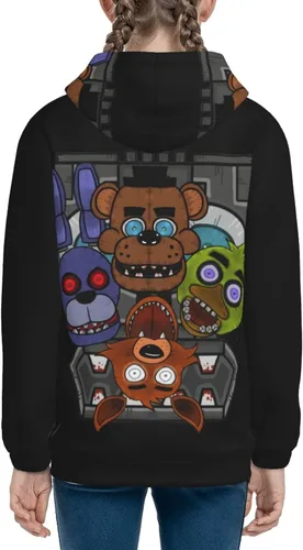 Vista 8 de Cartoon Fives Nights At Freddy Youth Hoodie 3d Printed Hooded Youth Pullover Boys And Girls Sweatshirt Sweater Long Sleeve