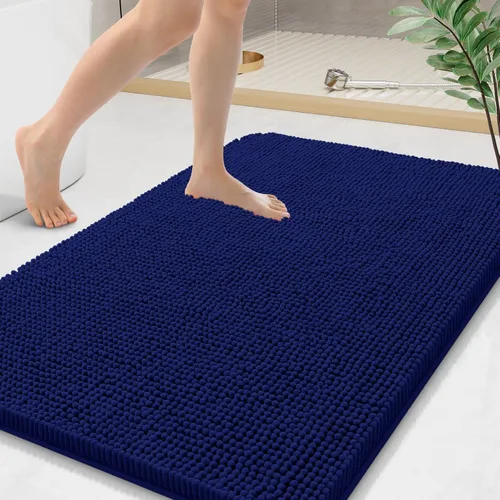 Vista 135 de Arotive Alfombras de baño de felpilla extrasuaves y absorbentes, de 24 x 16 pulgadas, lavables a máquina, parte trasera de goma antideslizante