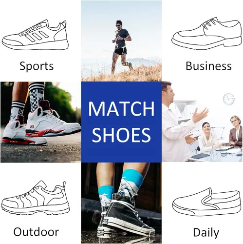 Vista 6 de JOYNÉE Mens Ankle Low Cut Athletic Tab Socks for Men Sport Comfort Cushion Sock 6 Pack