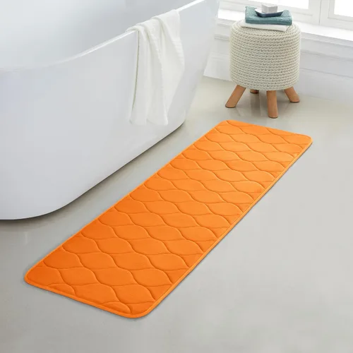 Vista 13 de Yafa Home Fashion 1 alfombra de baño de 17 x 24 pulgadas, espuma viscoelástica, absorbente de agua y antideslizante, color negro