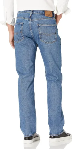 Vista 2 de Signature de Levi Strauss & Co. Gold Jeans Fit Flex - Jeans de ajuste relajado para hombre Índigo medio (elástico)