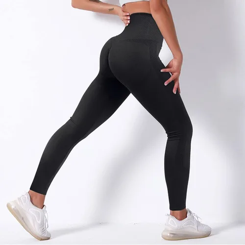 Vista 5 de OMKAGI - Leggings levanta glúteos para mujer pantalones deportivos de yoga con diseño de tiro alto y sin costuras