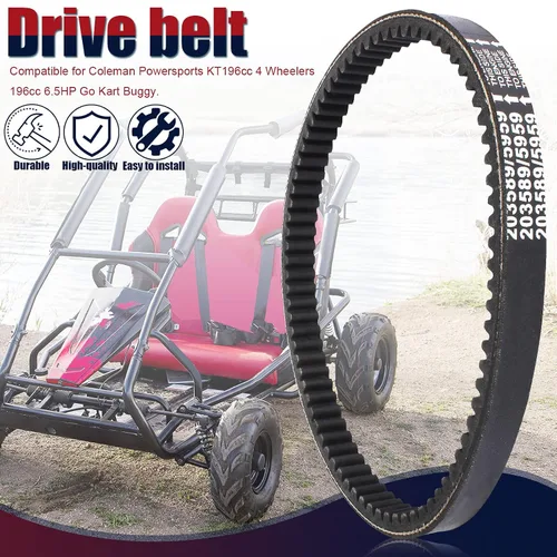 Vista 5 de KT196 - Correa de transmisión compatible con la serie 30, correa convertidora de par Powersports Coleman KT196cc 4 ruedas 196cc 6.5HP Comet 203589
