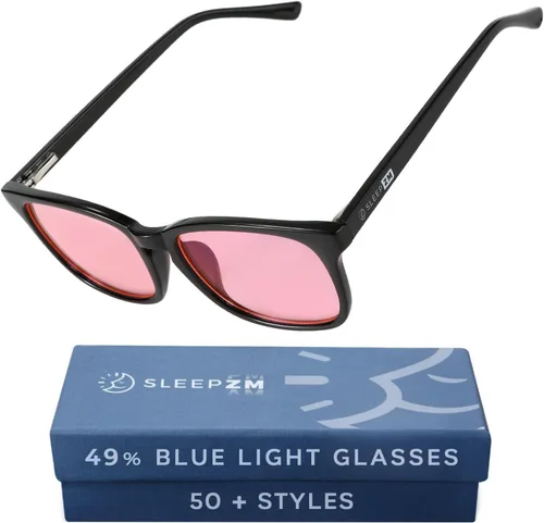 Vista 16 de Sleep ZM Blue Light Blocking & Light Sensitivity Glasses - 8 Lens Types for Comfort, Relaxation, Sleep & Relief - 50+ Styles