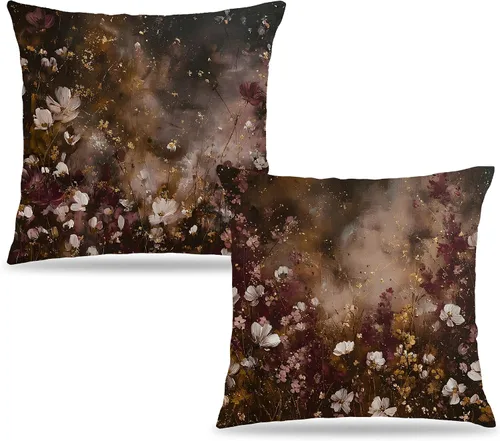 Vista 7 de Fundas de Almohada Gótica de Polilla y Mariposa 18x18, Fundas de Almohada Celestial de Luna de Academia Oscura para Sofá, Decoración Gótica