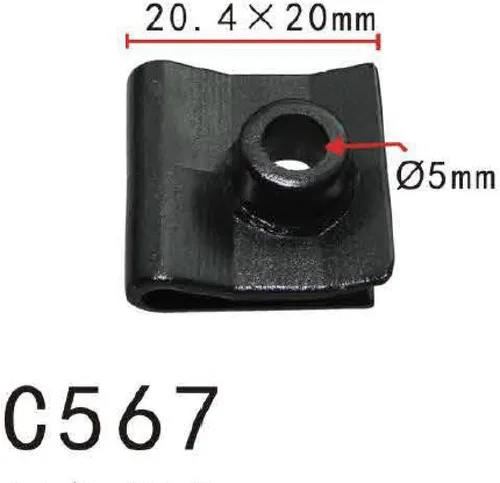 Vista 71 de Autobahn88 - Clip de remache tipo push-in para parachoques, compatible con Renault (OEM: 054000001R) (Paquete de 20)