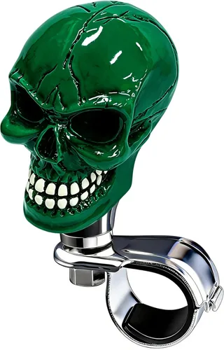 Vista 14 de Pomo Giratorio Impulsor para Volante Perilla Brody con Forma de Calavera Mango de Asistencia Giratorio para Automóvil se Adapta a la Mayoría de Beige