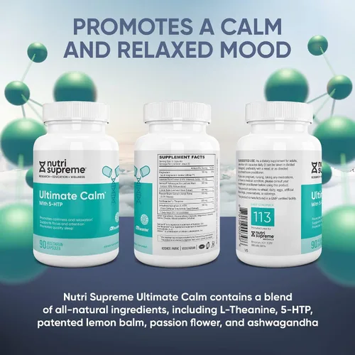 Vista 7 de Nutri Supreme Ultimate Calm, apoya el estado de ánimo tranquilo y relajado, sueño de calidad, 90 cápsulas naturales