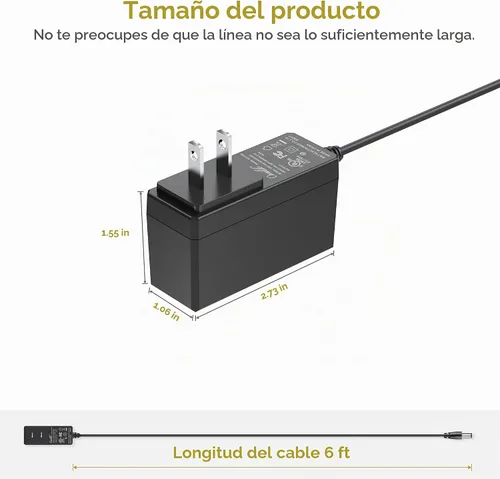 Vista 4 de Cargador de repuesto de 18 V con certificación UL para Sharper Image 2437599 1011666 1013002 1012667 1013983 1013985 Powerboost Percussion Deep