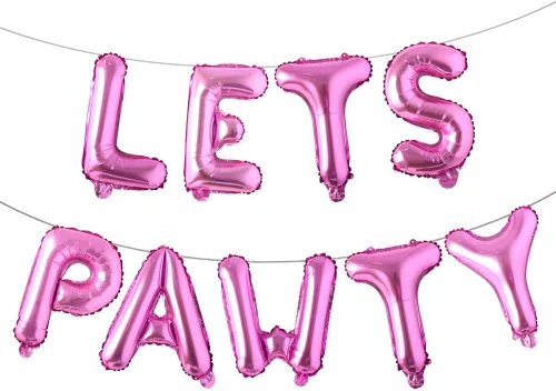 Vista 11 de Globos de papel de aluminio de 16 pulgadas para perros y mascotas, 9 unidades, globos de feliz cumpleaños para mascotas, juego de suministros de Rojo