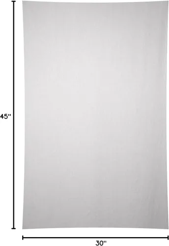 Vista 2 de Sunshine Joy Tapiz blanco liso 100% algodón (30x45 pulgadas)