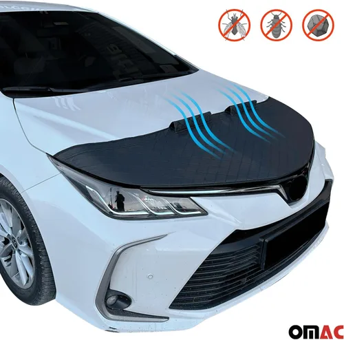 Vista 6 de OMAC Sujetador de media capucha con estampado de diamantes para Volkswagen Beetle 2012-2019 Máscara de cubierta frontal negra - Sujetador capó