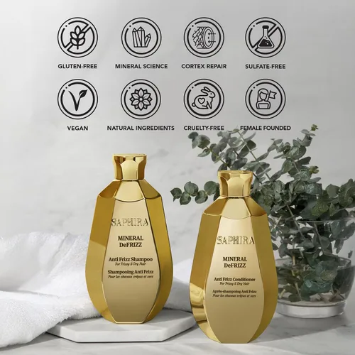 Vista 8 de Saphira Mineral DeFrizz Anti-Frizz Shampoo with Dead Sea Minerals