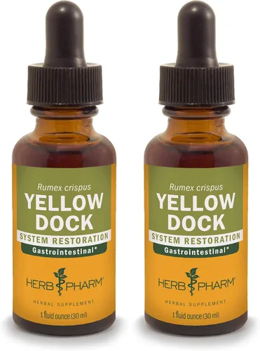 Vista 2 de Herb Pharm Extracto líquido de muelle amarillo para apoyo del sistema digestivo - 1 onza