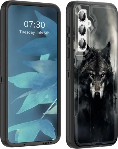Vista 44 de Funda para Galaxy S23 5G, híbrida de doble capa (tapa a prueba de polvo integrada) (soporte magnético para automóvil) a prueba de golpes, protección
