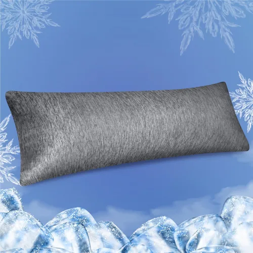 Vista 12 de Fittia Fundas de almohada refrescantes para personas que duermen con calor, paquete de 2 de tamaño estándar, fundas de almohada transpirables