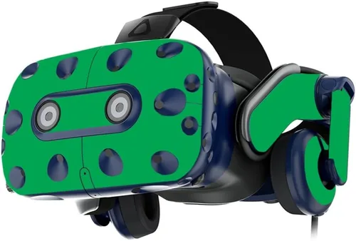 Vista 13 de MightySkins Skin compatible con los auriculares HTC VIVE Pro VR - Azul claro sólido Funda protectora de vinilo duradera y única Fácil de Azul
