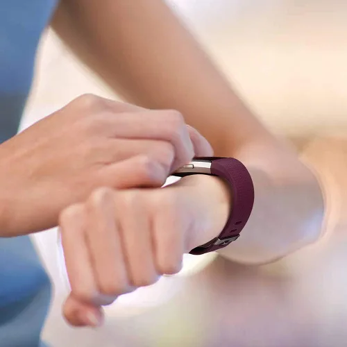 Vista 2 de Paquete de 6 correas deportivas compatibles con Fitbit Charge 2, pulseras de repuesto ajustables para mujeres y hombres, pequeñas y grandes