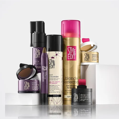 Vista 7 de Style Edit - Corrector de raíces, cubre instantáneamente canas y raíces, calidad de salón de belleza profesional