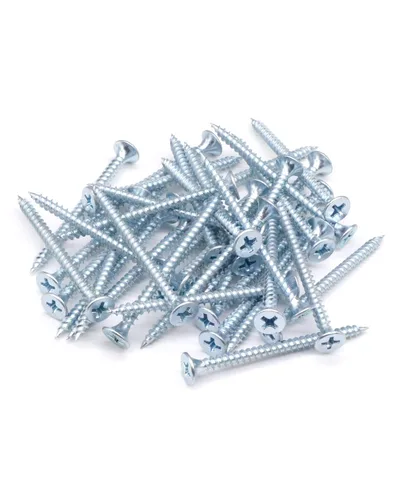 Vista 6 de IMScrews 200 tornillos Phillips de cabeza plana #6 x 1-1/2 pulgadas para paneles de yeso, rosca fina, punta afilada, kit surtido de tornillos