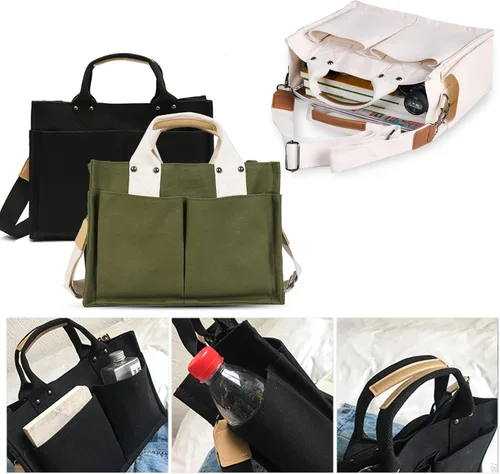 Vista 6 de Valleycomfy Bolso Hobo para mujer, estilo casual, con múltiples bolsillos