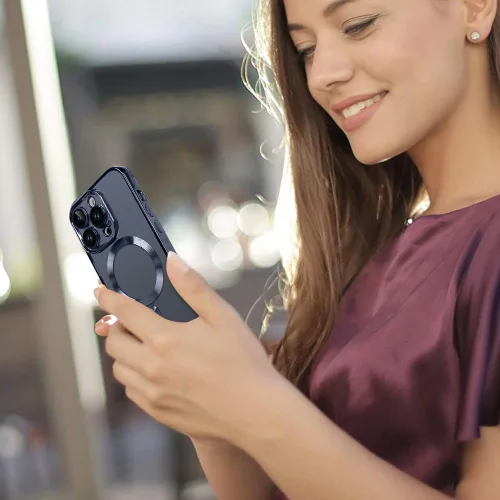 Vista 6 de OOK Funda para Teléfono Hecha para iPhone 15 Pro Max (6.7 Pulgadas) con Protector de Lente de Cámara (Compatible con MagSafe) Anti-Arañazos A Prueba