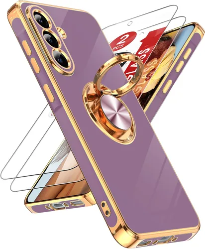 Vista 18 de LeYi Funda para iPhone XR: con Protector de Pantalla de Vidrio Templado [Paquete de 2] Soporte de Anillo Giratorio de 360°, Soporte Magnético