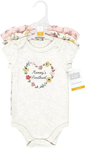 Vista 407 de Hudson Baby baby-girls Cotton Bodysuits 3-pack